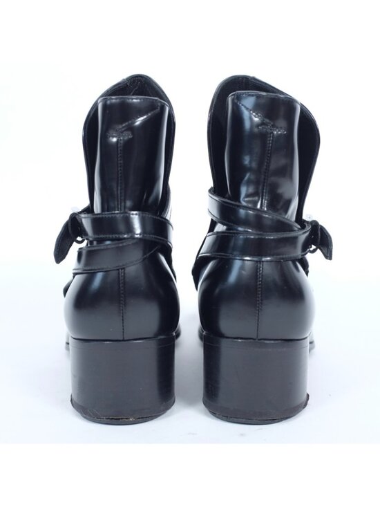 PRADA Man ankle boots high heel 7.5 US 8.5 patent leather black main image 8